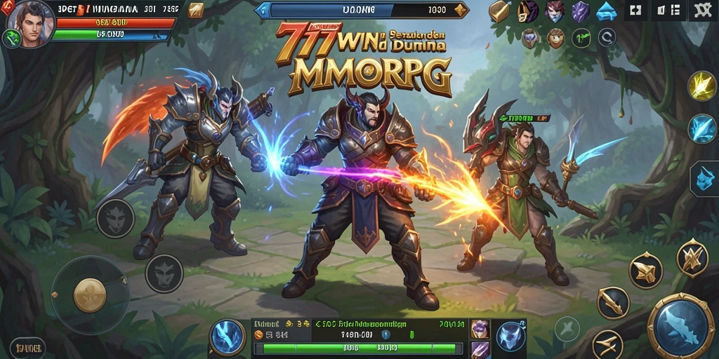 Tampilan gameplay 777WIN yang memukau dalam dunia MMORPG.