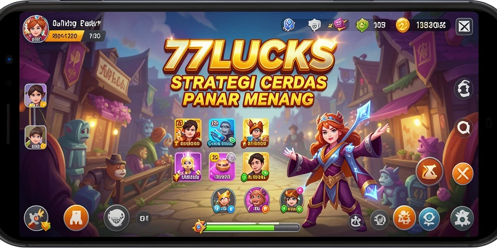 Screenshot gameplay 77LUCKS yang menunjukkan aksi strategi yang seru.
