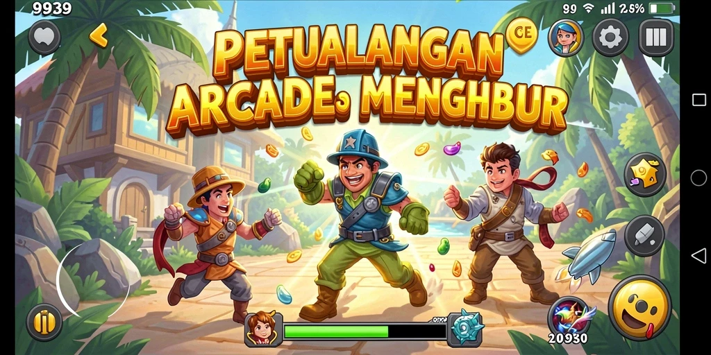 Screenshot gameplay 9939 yang menampilkan aksi seru penuh warna.