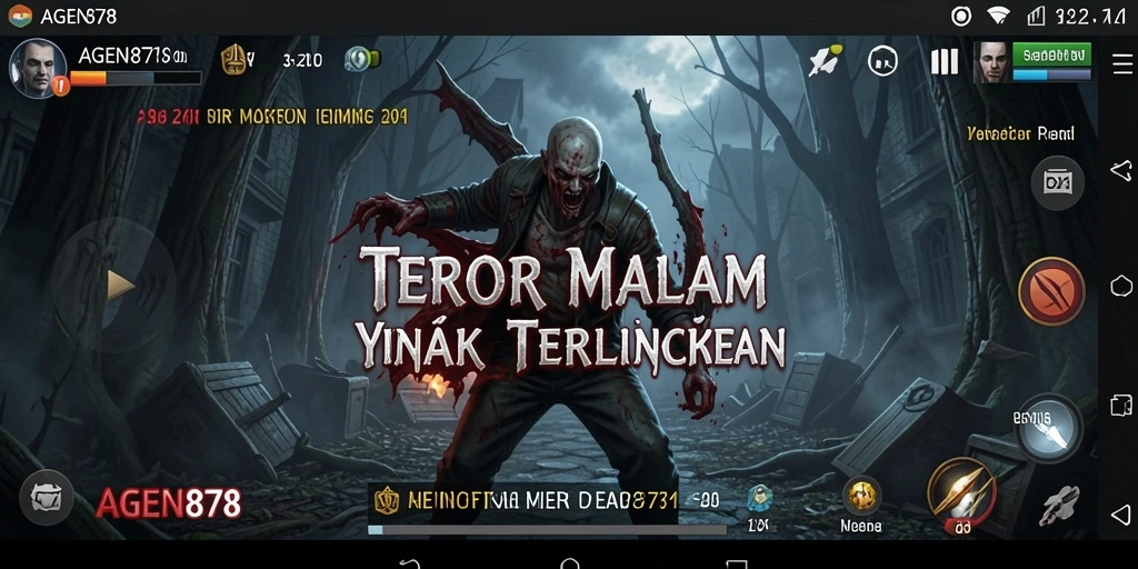Screenshot gameplay AGEN878 menampilkan suasana Horror yang mencekam dan mencekam.
