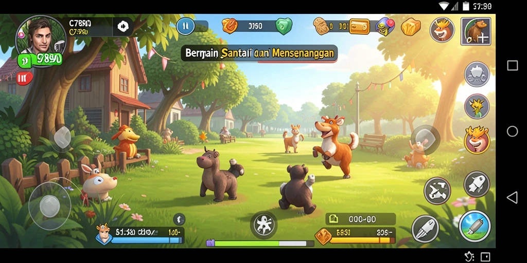 Tampilan seru dari gameplay C7890 yang menyenangkan.