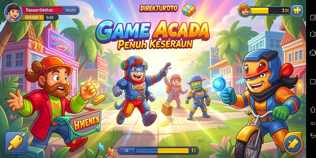 Gameplay DIREKTURTOTO yang seru dan penuh warna.