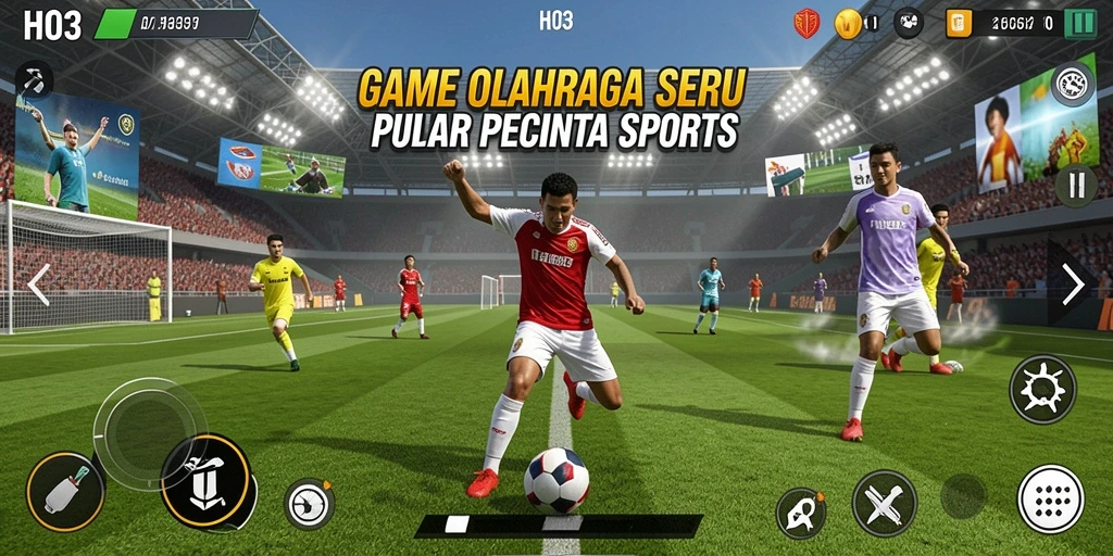 Tampilan seru gameplay H03 yang penuh tantangan olahraga.