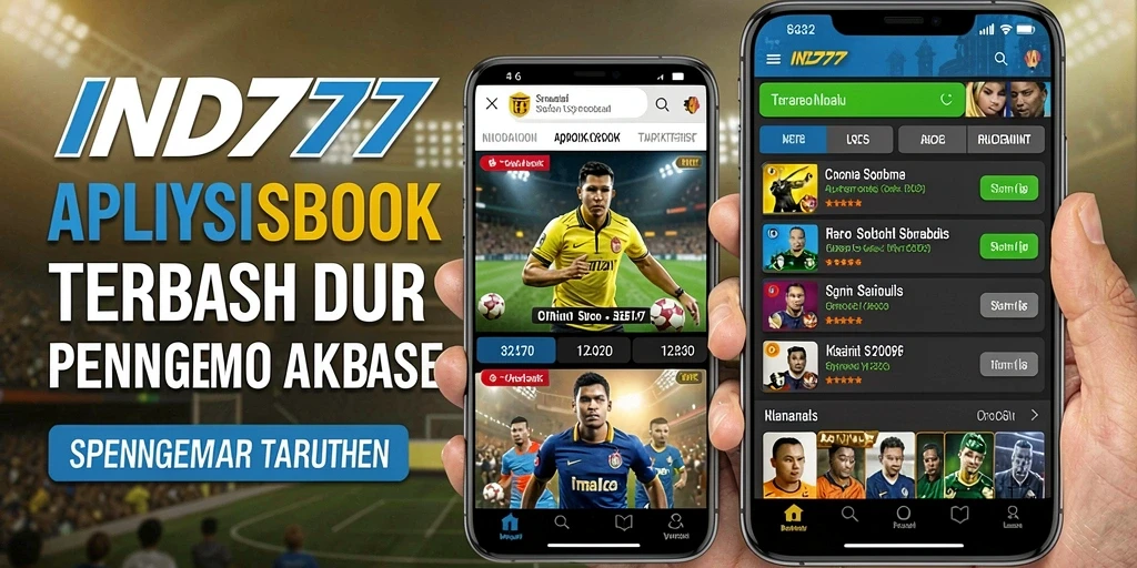 Tampilan antarmuka pengguna aplikasi IND777 saat bermain sportsbook.