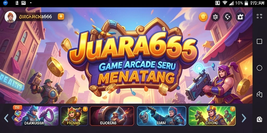 Tangkapan layar menunjukkan gameplay JUARA666 yang menyenangkan dan menantang.