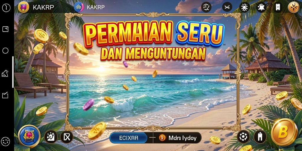 Screenshot gameplay KAKRP yang menunjukkan tampilan yang menarik.