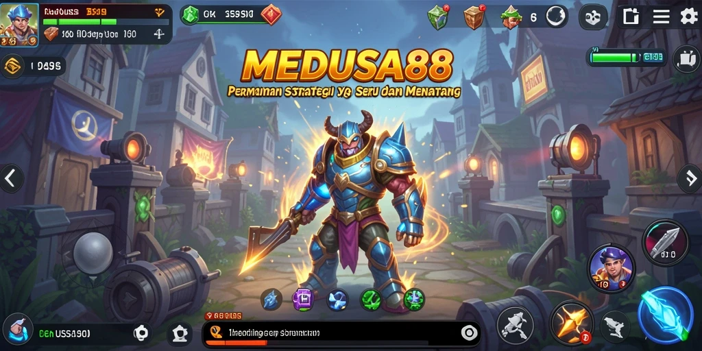 Tampilan gameplay menarik MEDUSA88 dengan berbagai karakter dan strategi.