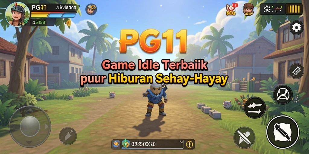 Tangkapan layar utama PG11 menampilkan gameplay santai dan interaktif yang memikat.