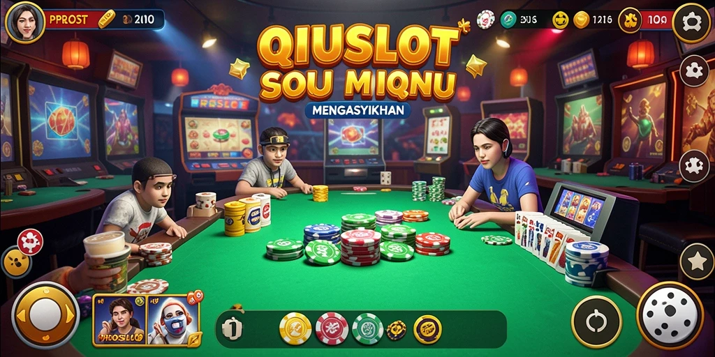 Tampilan gameplay seru dalam PROSLOT, permainan QiuQiu.