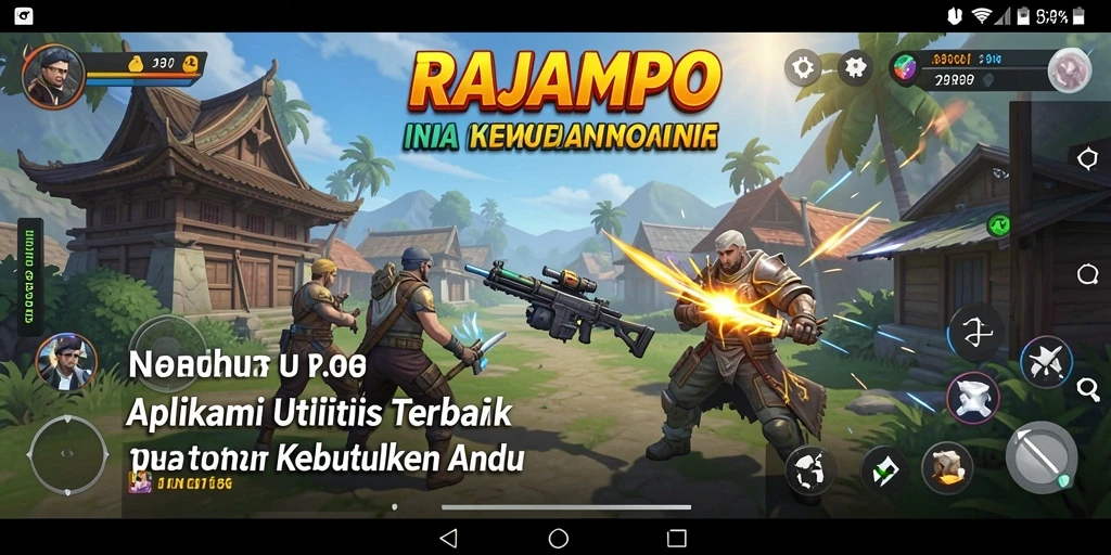 Tampilan antarmuka RAJAMPO yang sederhana dan fungsional