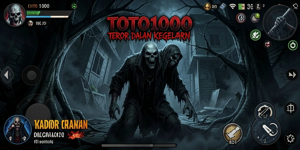 Screenshot TOTO1000 menampilkan suasana menyeramkan dan gameplay yang mendebarkan.