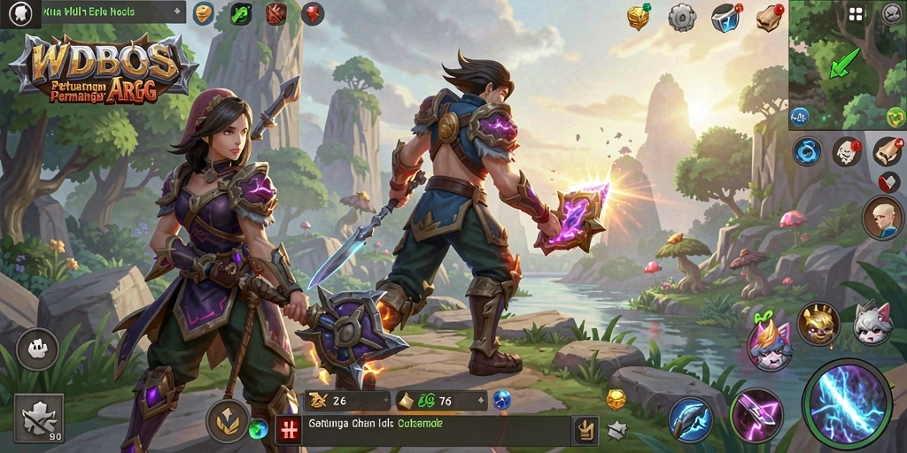 Gameplay seru WDBOS dalam pertarungan epik.